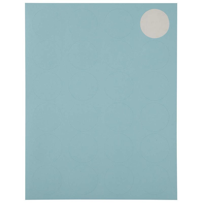 JAM PAPER Circle Label Sticker Seals - 1 2/3 Inch Diameter - Baby Blue - 120 Round Labels/Pack - Image 5